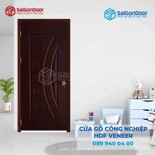 Cửa Gỗ HDF VeneerK Căm Xe
