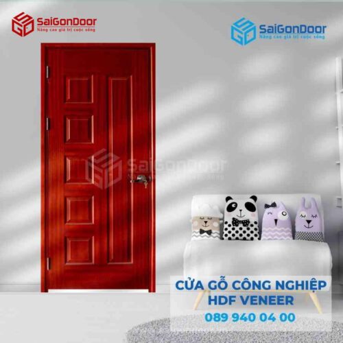 Cửa Gỗ HDF VeneerB Xoan Đào