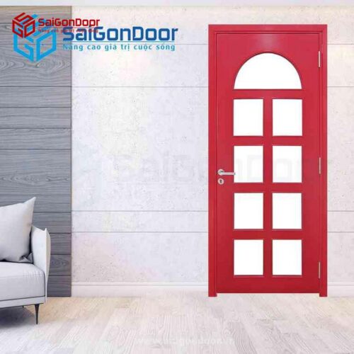 Cửa Gỗ MDF Veneer P1G9 Hồng