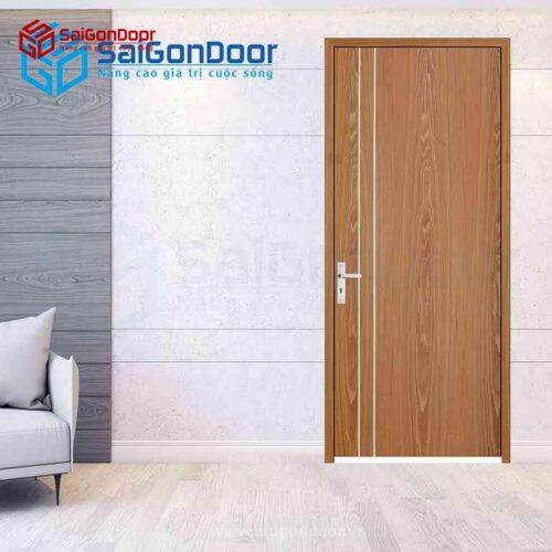 Cửa Gỗ MDF Veneer P1R2 Sồi
