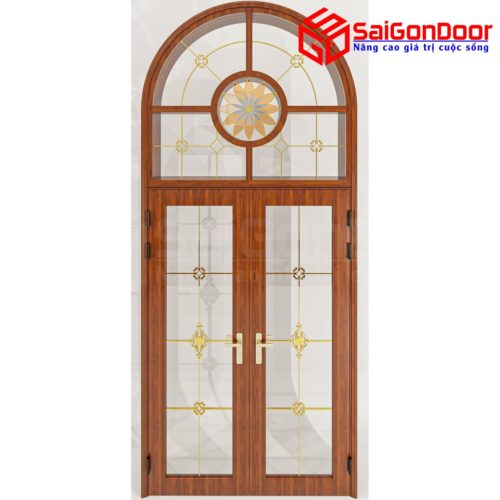 Cửa Nhôm Vân Gỗ SGD-CNVG-5
