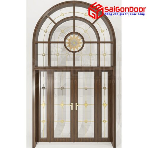 Cửa Nhôm Vân Gỗ SGD-CNVG-9